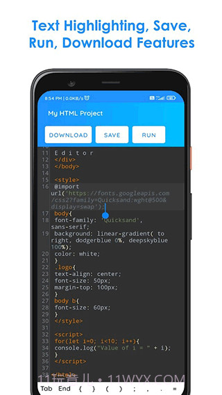 HTML5编辑器(源代码查看器)V2.7 安卓免费版截图3 HTML5编辑器(源代码查看器)V2.7 安卓免费版截图3