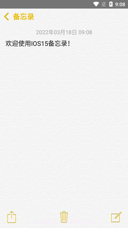 仿ios备忘录截图1 仿ios备忘录截图1