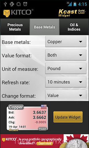 Kcast黄金实时软件截图1 Kcast黄金实时软件截图1