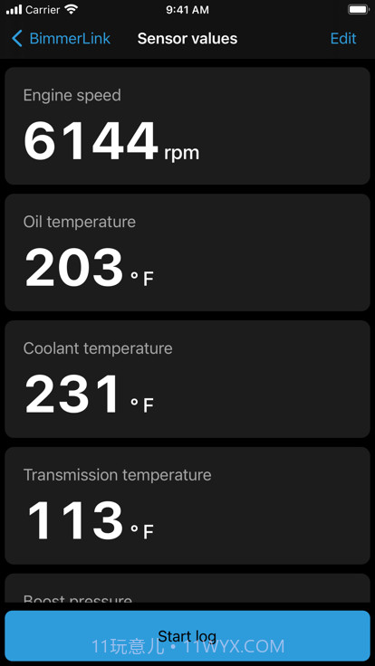 BimmerLink传感器截图1 BimmerLink传感器截图1