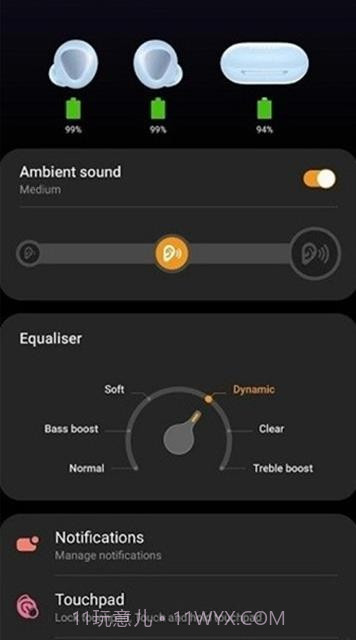 三星蓝牙耳机buds控制器截图1