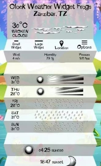 时钟天气青蛙截图2