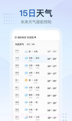 天气预报星截图2 天气预报星截图2