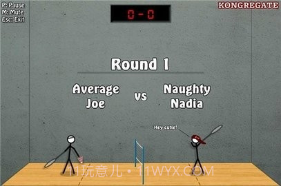 火柴人打羽毛球截图2