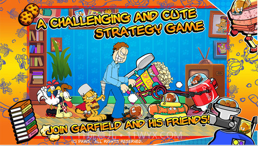 加菲猫总动员:食物大作战截图1 加菲猫总动员:食物大作战截图1