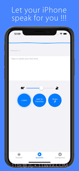 Speak4Me-文字转语音截图1