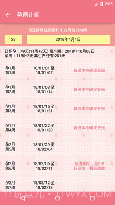 健康宝宝孕周手册截图3