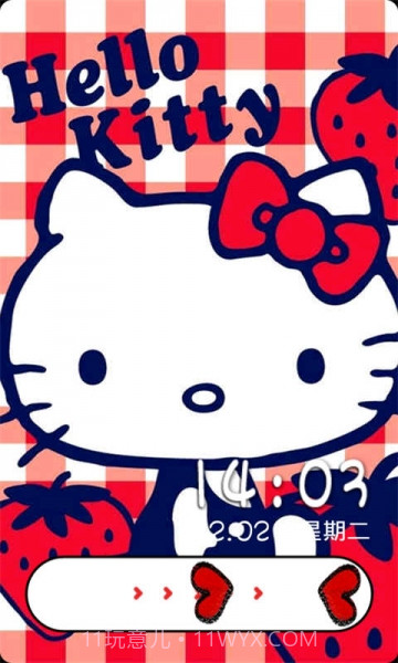 hellokitty超萌九宫格主题锁屏截图3 hellokitty超萌九宫格主题锁屏截图3
