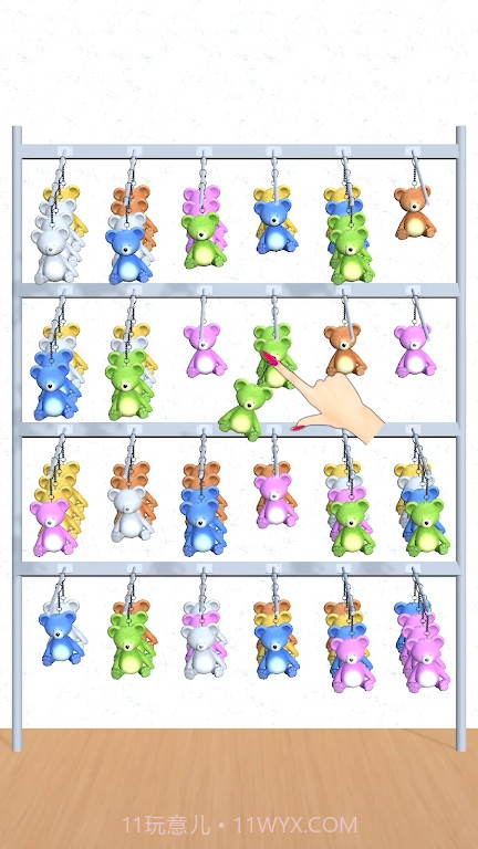 钥匙圈排序谜题截图1 钥匙圈排序谜题截图1