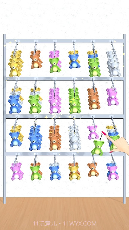 钥匙圈排序谜题截图2 钥匙圈排序谜题截图2