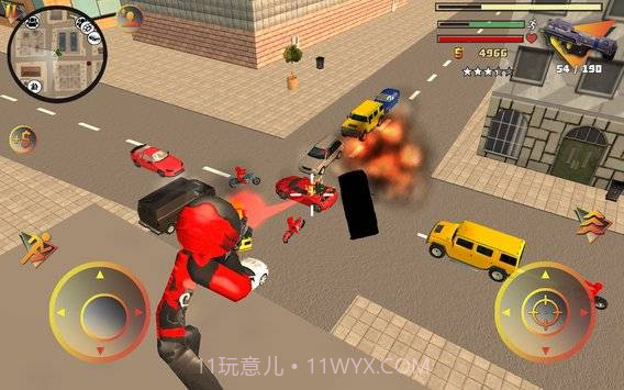 火柴人绳索城市英雄2截图1