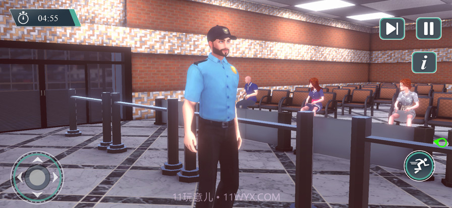 飞机场保安黑色的接壤截图1