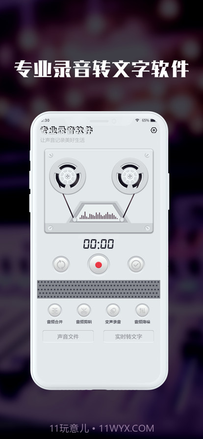 黑屏录音机截图1