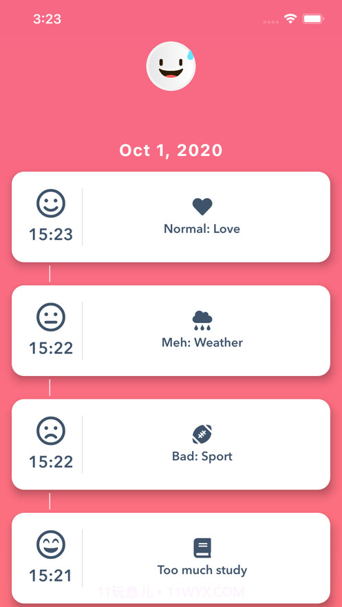 MoodTracker:)Widget截图3 MoodTracker:)Widget截图3
