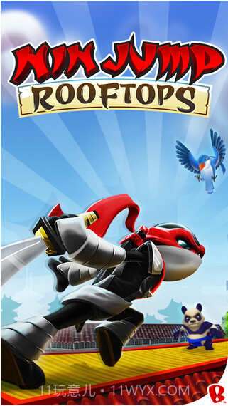 忍者跳跃:屋顶狂奔截图1 忍者跳跃:屋顶狂奔截图1