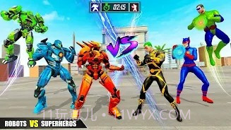 机器人VS超级英雄格斗截图1