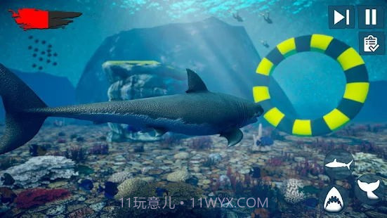 愤怒鲨鱼木筏生存截图2