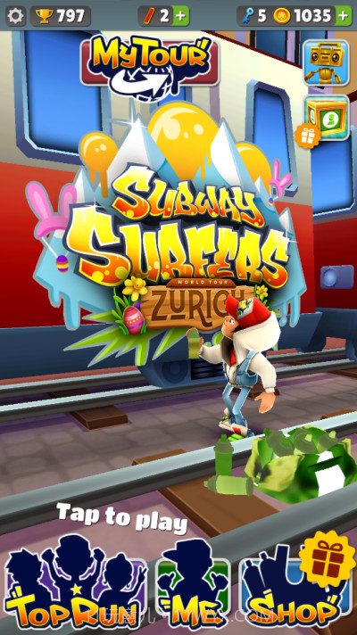 地铁跑酷西瓜条金币版本截图1