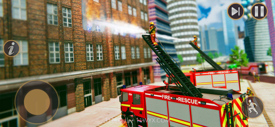 火卡车消防队员救援截图4