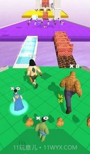 超级英雄桥跑比赛3D截图3