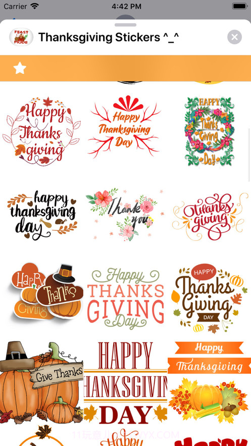 ThanksgivingStickers^_^截图4 ThanksgivingStickers^_^截图4