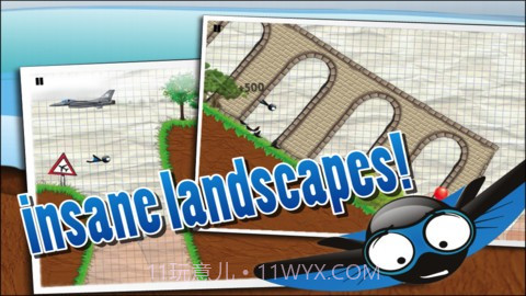 滑翔火柴人 Wingsuit Stickman截图3