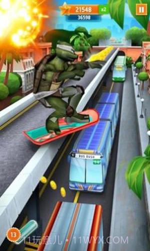 忍者神龟跑酷截图1 忍者神龟跑酷截图1