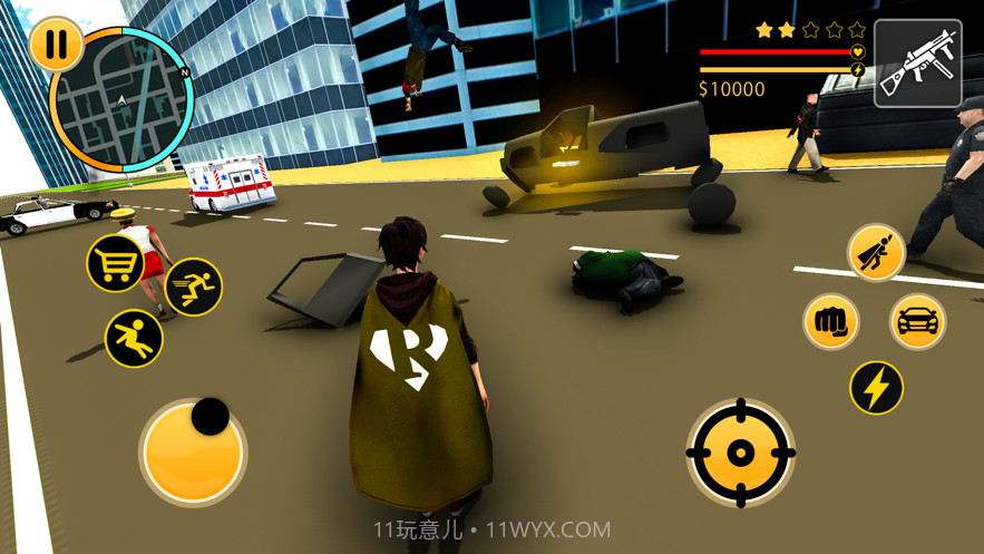 飞行超人机器人火柴人绳索英雄截图3 飞行超人机器人火柴人绳索英雄截图3