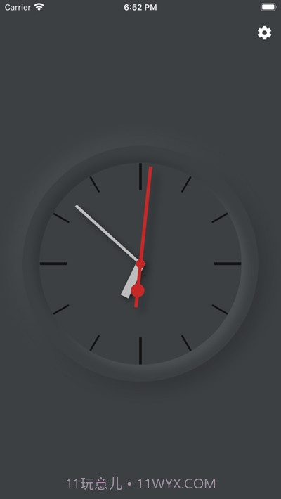 模拟时钟全屏时钟显示截图3