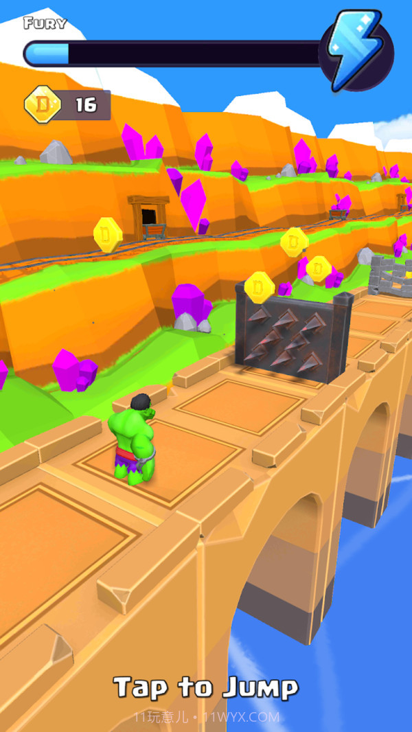 绿巨人奔跑粉碎截图1 绿巨人奔跑粉碎截图1