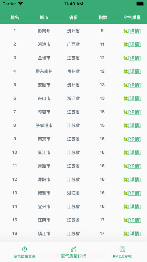 青红空气质量管家截图2