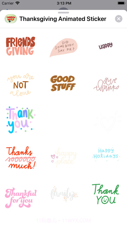 ThanksgivingAnimatedSticker截图7