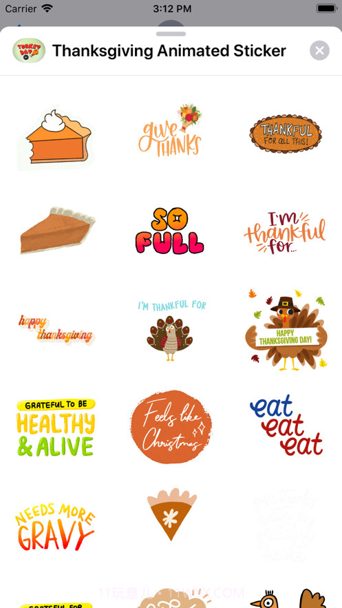 ThanksgivingAnimatedSticker截图4