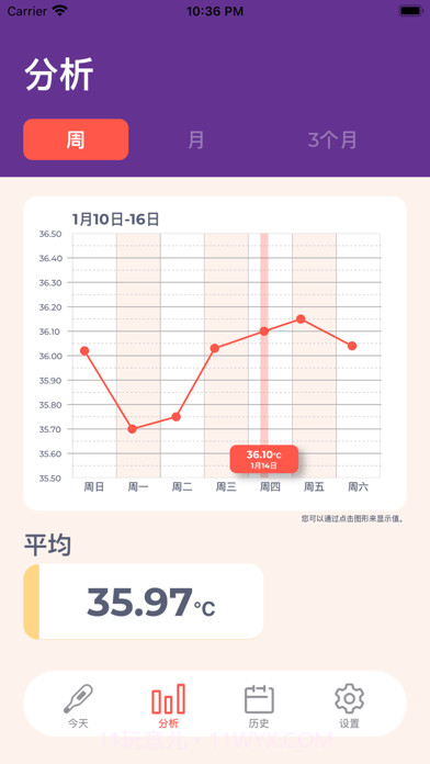 体温记录表截图2