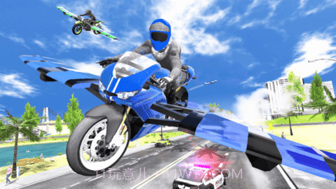 摩托飞车模拟赛（Flying Motorbike Simulator）截图2
