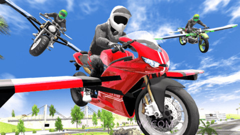 摩托飞车模拟赛（Flying Motorbike Simulator）截图3