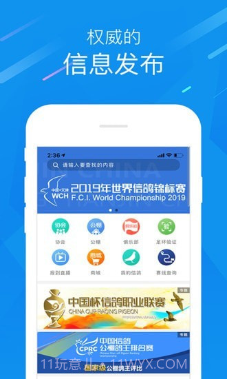 中国信鸽协会截图2