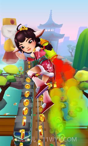 地铁跑酷敦煌古城版截图2 地铁跑酷敦煌古城版截图2