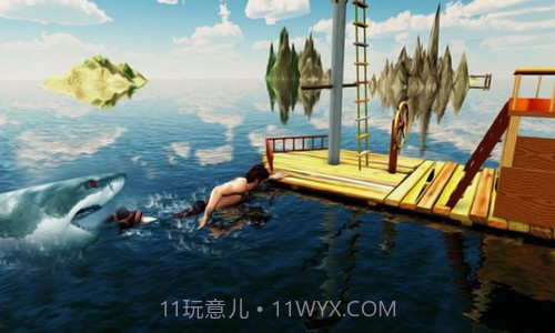鲸鲨猎人木筏求生截图1