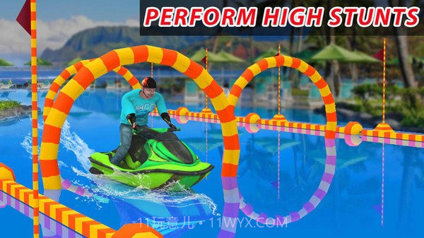 摩托艇特技模拟截图2
