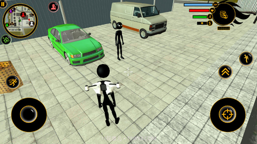 倒钩火柴人格斗射击截图2