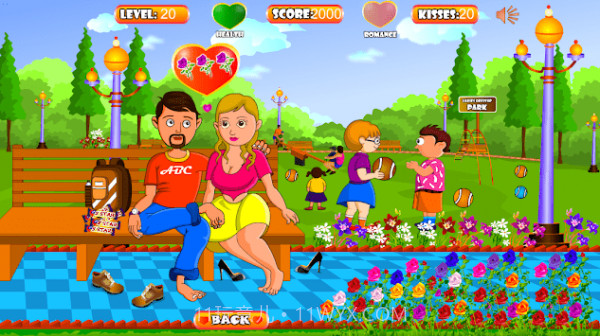 情人在公园接吻截图3