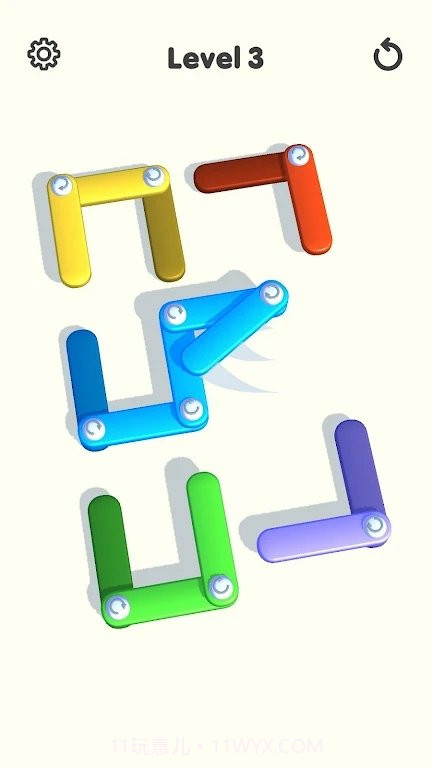 别针旋转拼图游戏截图2