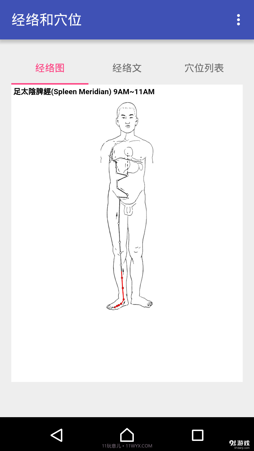 中医经络穴位流注截图2