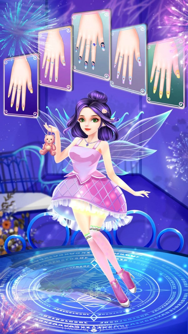 精灵公主美甲设计截图2