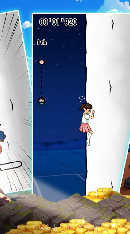 攀岩上升的女孩截图1 攀岩上升的女孩截图1