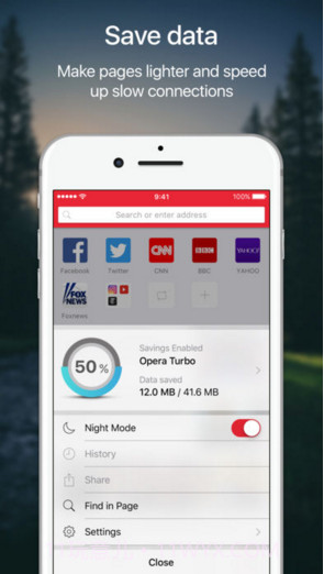 Opera Mini网页浏览器截图3