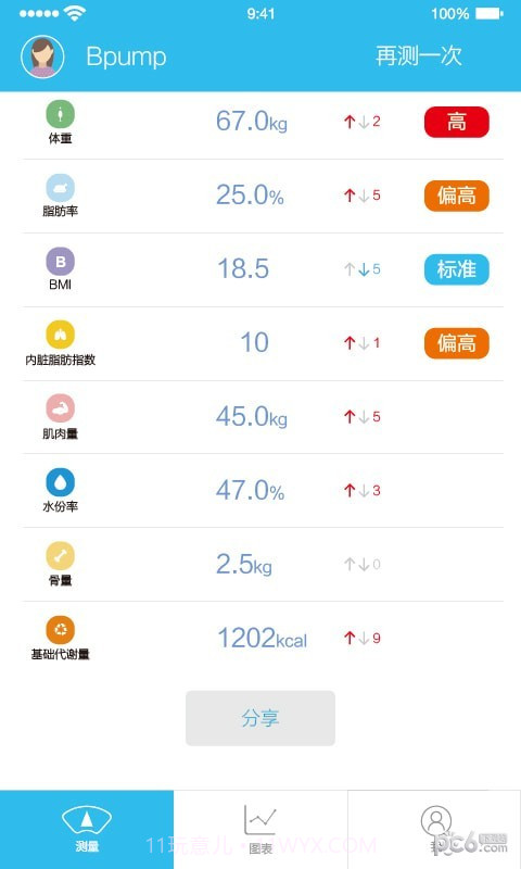 人体脂肪测量仪截图4