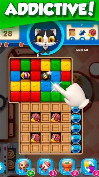 猫咪破坏方块截图2