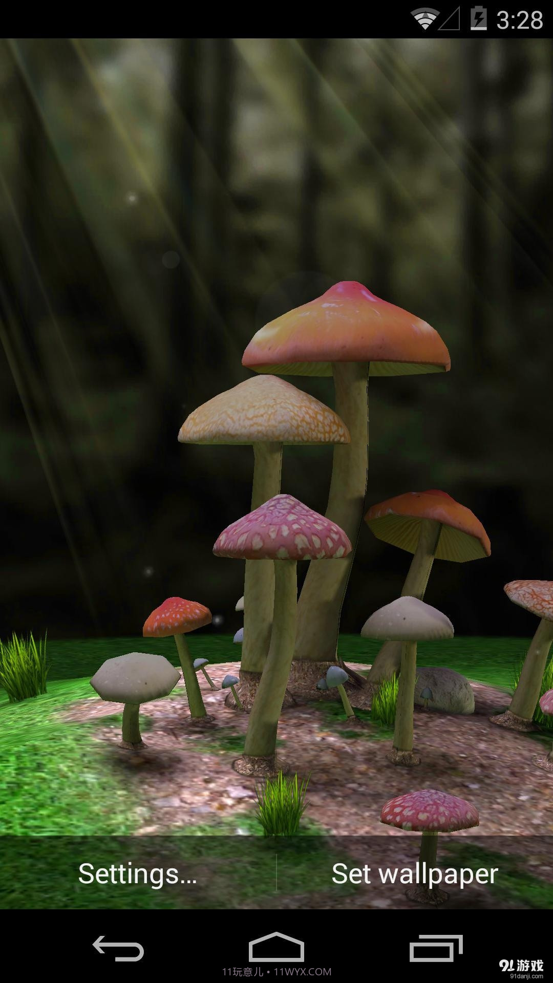 3D蘑菇：梦象动态壁纸截图5